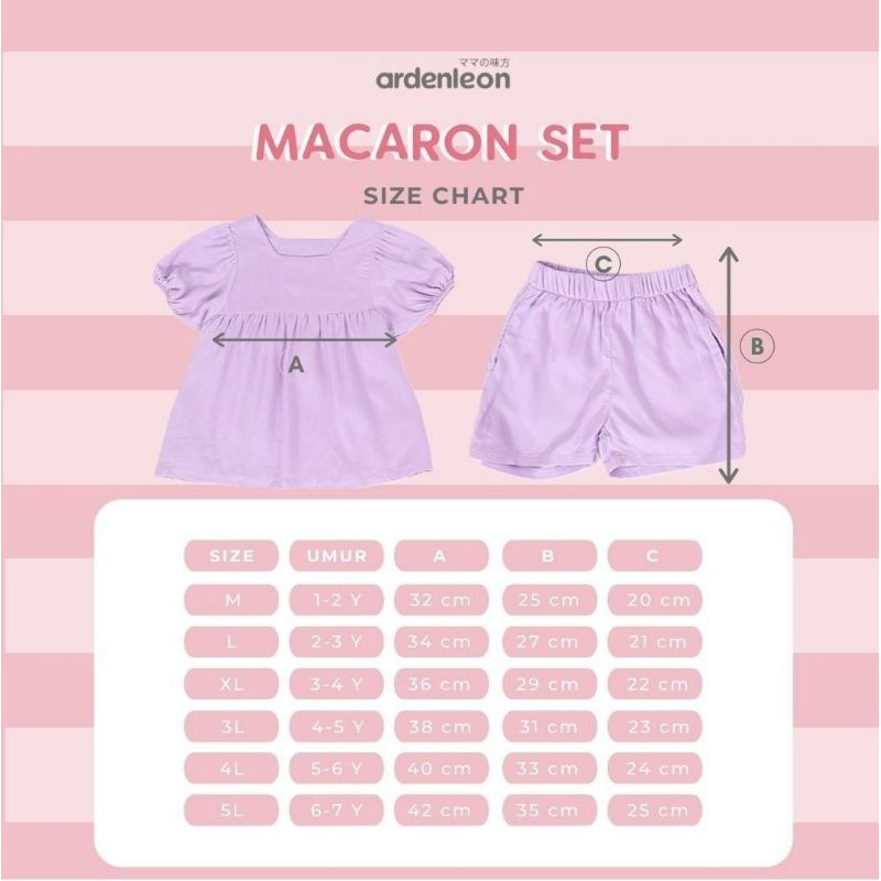 ardenleon macaron peplum set