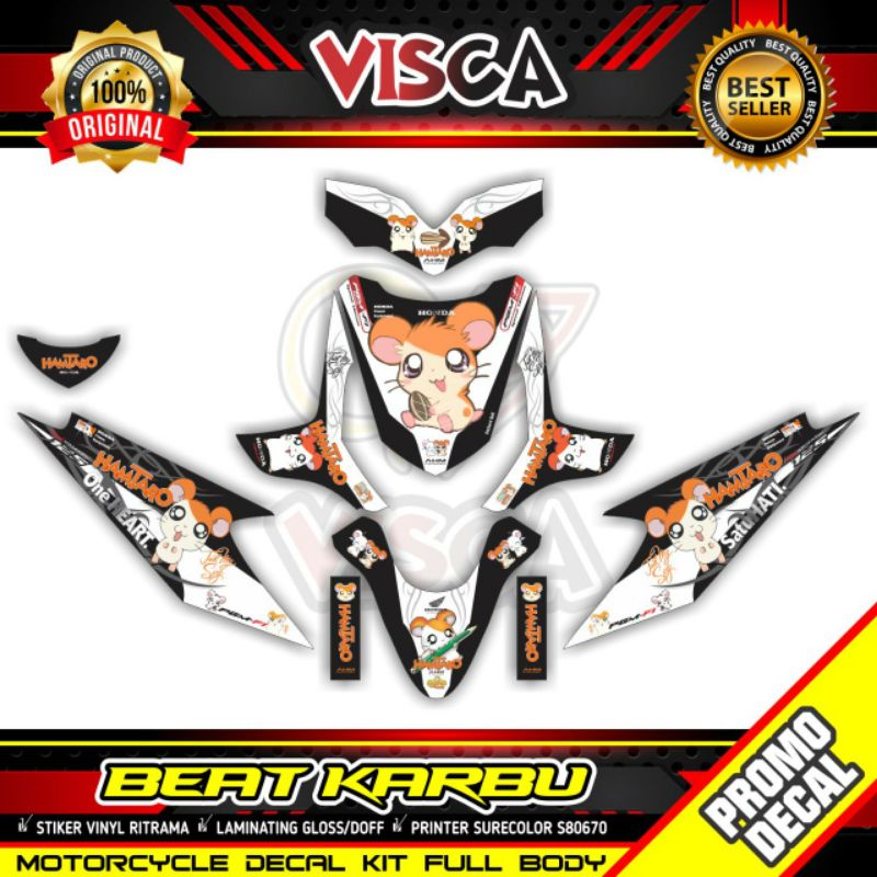STICKER DECAL FULL BODY HONDA BEAT ANIME HAMTARO