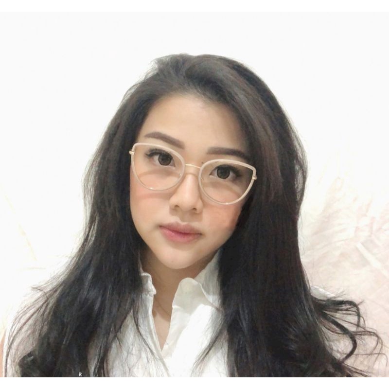 Kacamata wanita optik alissa cateye terbaru lensa antiradiasi photocromic