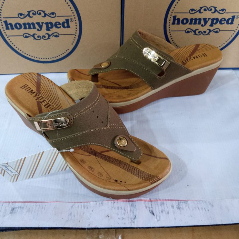 sandal jepit tinggi Homyped sandra-n 71 original sendal wedges