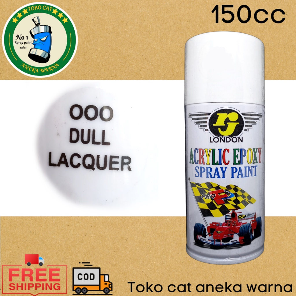 cat semprot 150cc rj london dull clear doff mate finishing pernis vernis spray paint pilok pilox