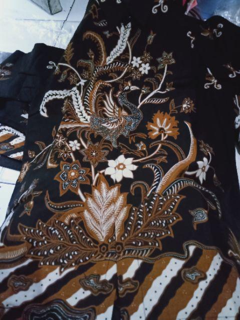 Batik Solo Kemeja Batik Pria Lengan Panjang Lapis Furing Peksi Murai Rafanda Premium Atasan Modern