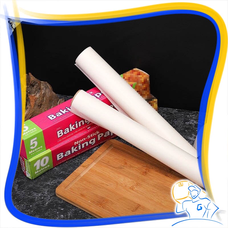 Kertas Baking Anti Lengket Alas Roti Kue Panggang Baking Oil Paper Sheet Roll Non Stick 5 10 20 meter