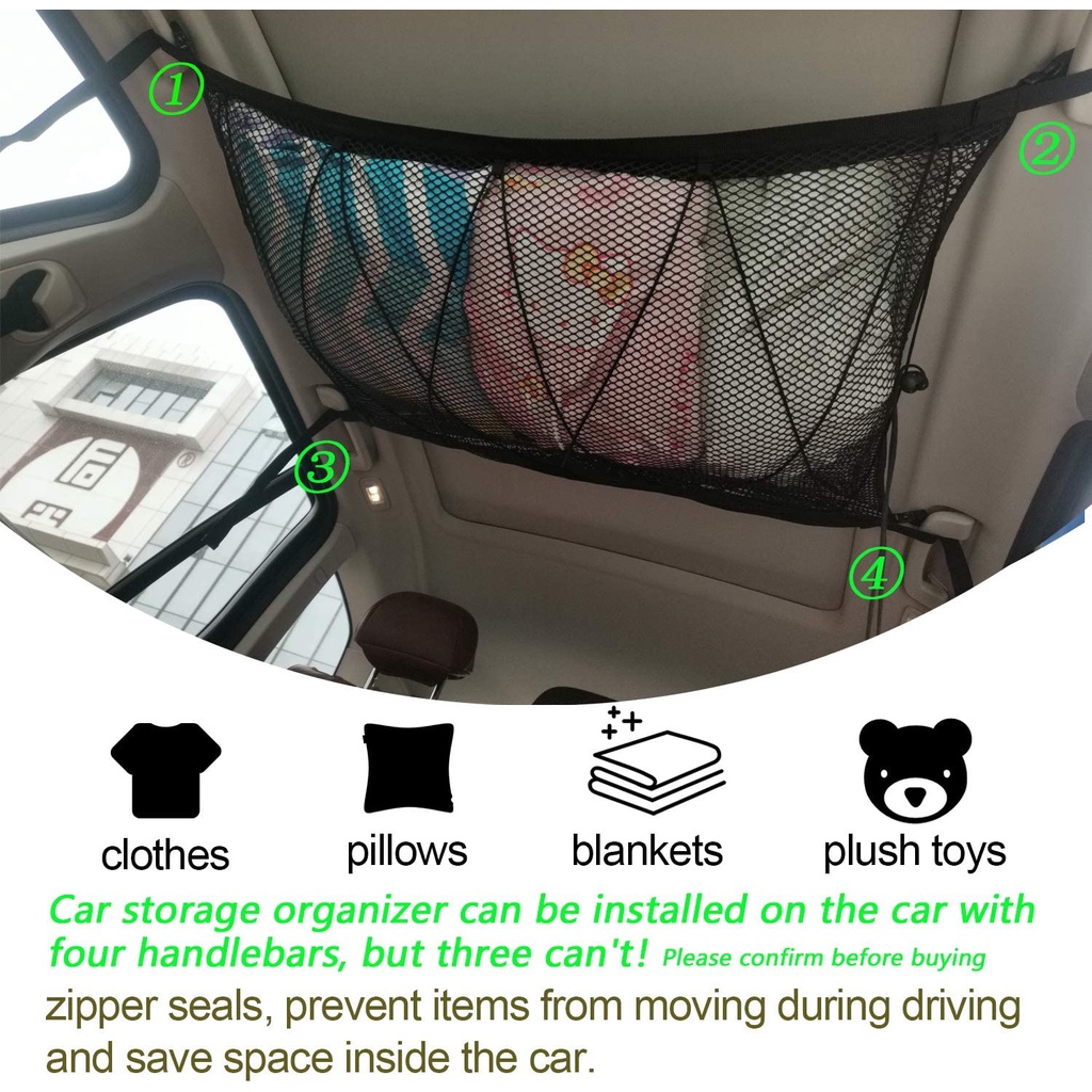 Car Ceiling Cargo Net Jaring Plafon Mobil High Quality