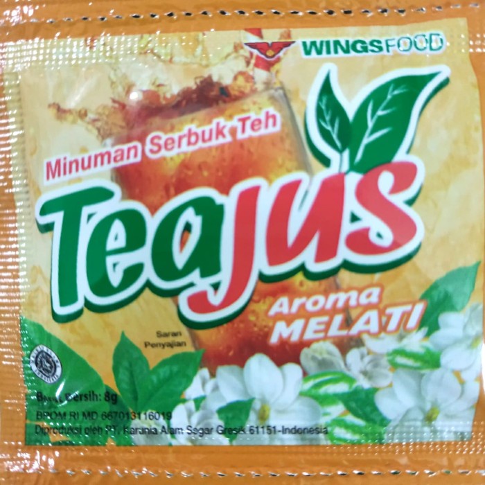 

Lainnya-Minuman-Bubuk- Teajus 8Gr. Isi 10Sachet/Renceng. (Tehjus / Teh Jus / Tea Jus) - Melati