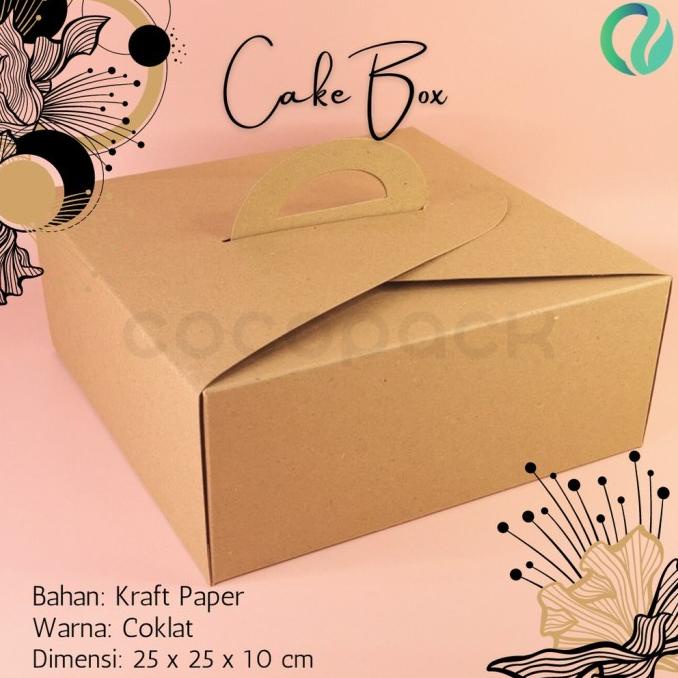 

^^^^^] Brown Cake Box Kotak Kue Gift Hampers (10 PCS)
