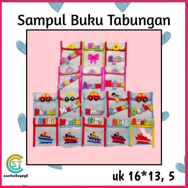 

Sampul buku tabungan free custom nama, sampul buku tabungan hiasan flanel matterial plastik lentur