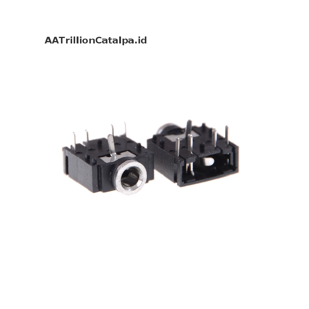 10pcs Jack Audio 3.5mm Female 5 Pin Stereo Untuk Headset