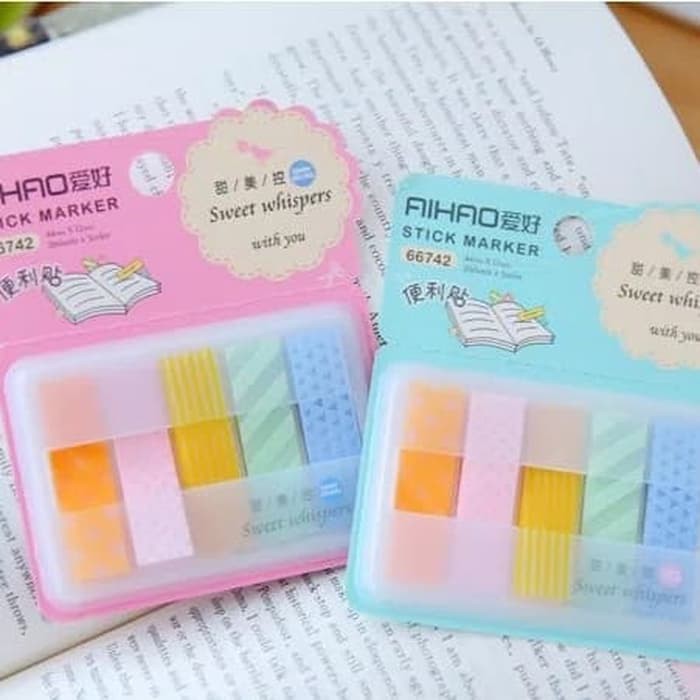 

sticky notes/memo /marker pembatas buku lucu free casing import 66742