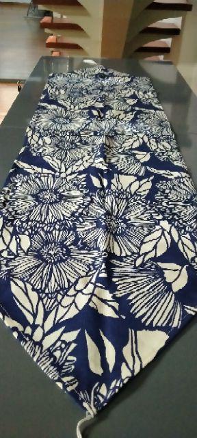 Taplak Meja Tamu Panjang Minimalis Mewah Modern Rumbai Tassel - Motif Aster