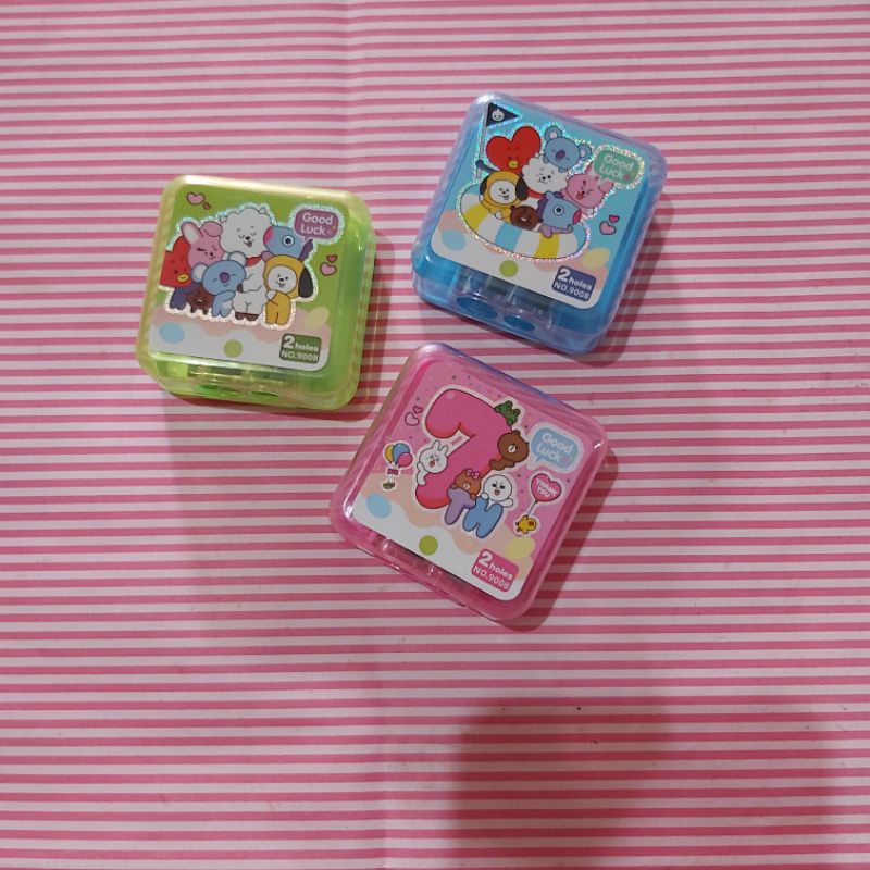 

1 PCS rautan bt21/rautan pensil/pengserut/pengserut karakter/pengserut2 lubang/pengserut bt22