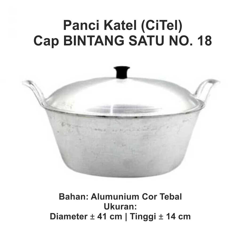Citel Wajan Tradisional Ukuran No. 18 - Bintang Satu