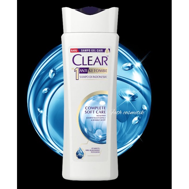 shampo clear anti ketombe complete soft care 70ml