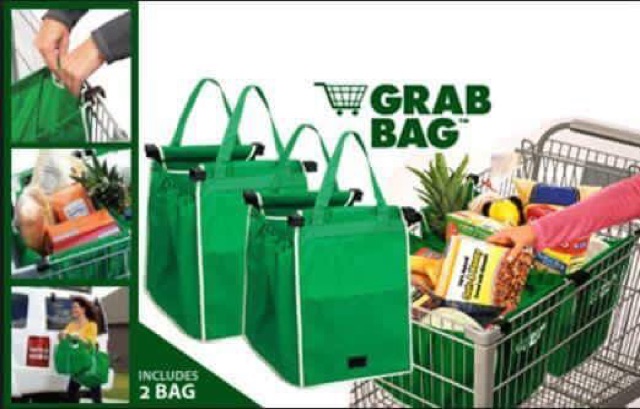 Grab bag, tas belanja, tas murah, trolley bag