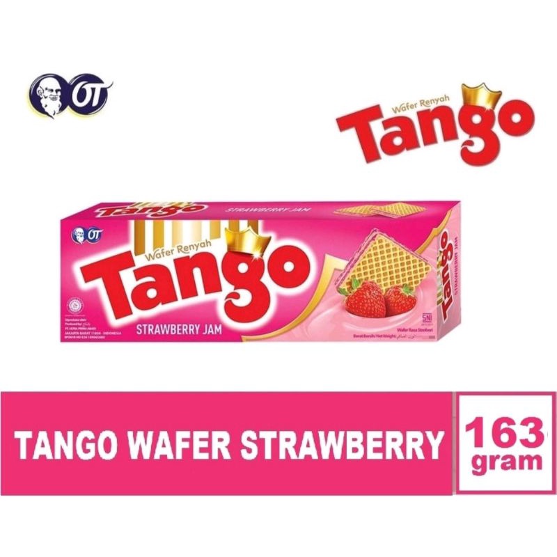 Tango wafer Strawbery 163gr per pack