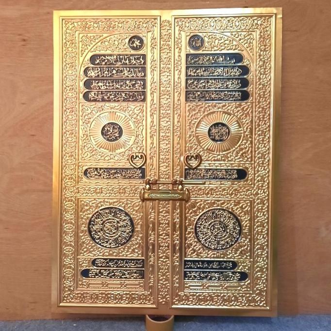 DIY diy kaligrafi pintu Kabah Ka'bah jumbo foil emas