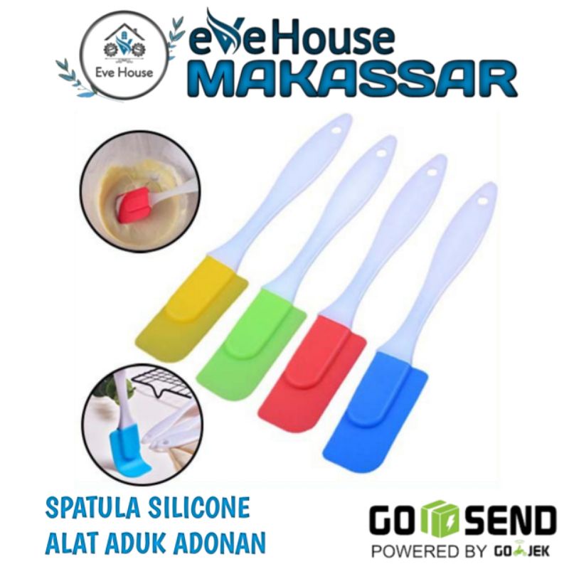 Makassar V134 Spatula silikon anti lengket alat aduk adonan