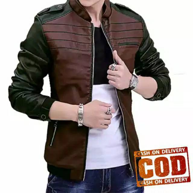 JAKET/JAKET KULIT/JAKET KULIT PRIA/JAKET KULIT PRIA ORIGINAL/JAKET FF