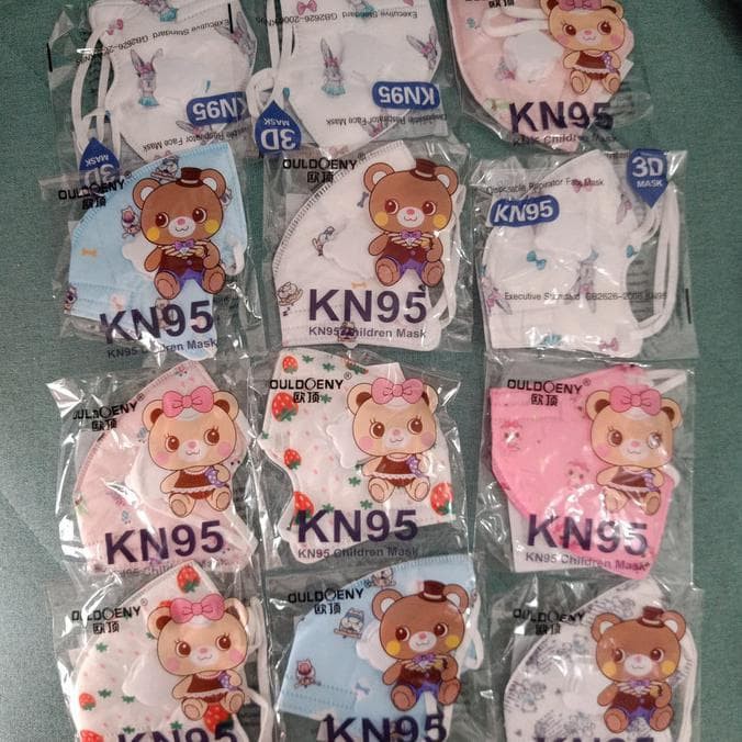 Masker anak KN95 Filter Respirator Motif Karakter Lucu