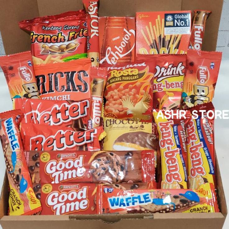 

Laris PL7 HAMPERS / GIFT BOX / SNACK BOX / KADO ULANG TAHUN / VALENTINE / ANNIVERSARY - PAKET MERAH