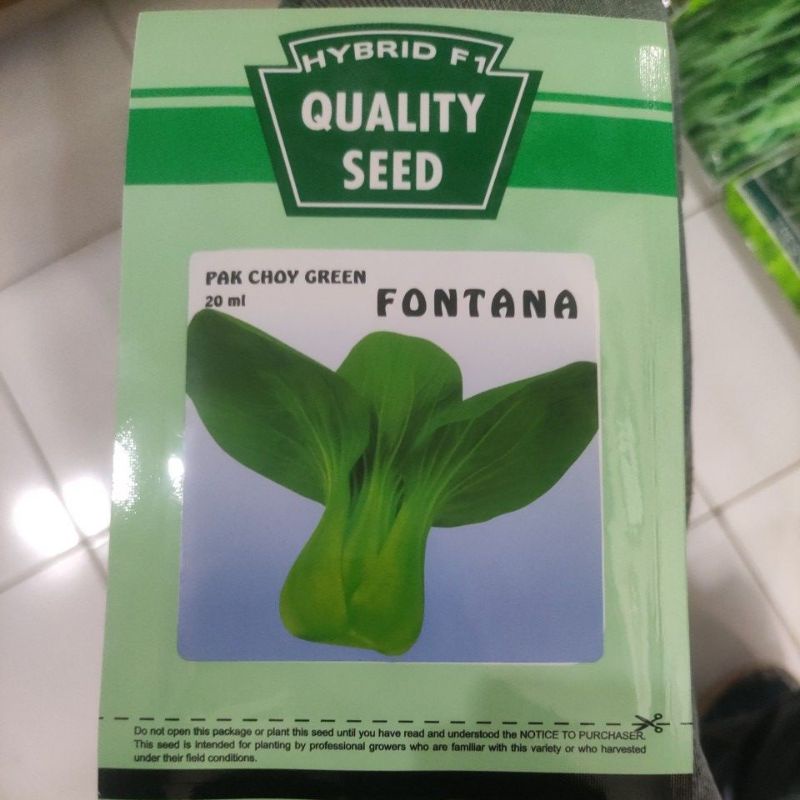 Benih pakcoy fontana