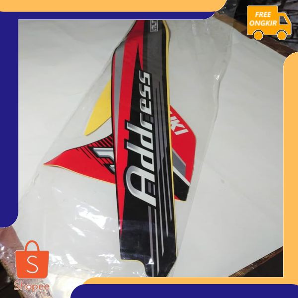 Stiker Bodi & Lis Body & Striping Address 2015 Hitam Merah