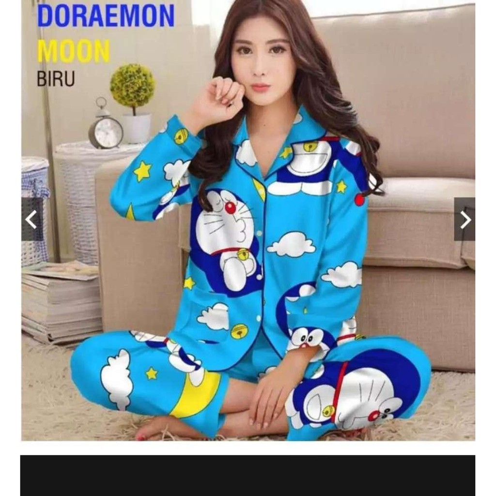 LFF - Piyama PP Dewasa Baju Tidur motif Kartun Fit to XL