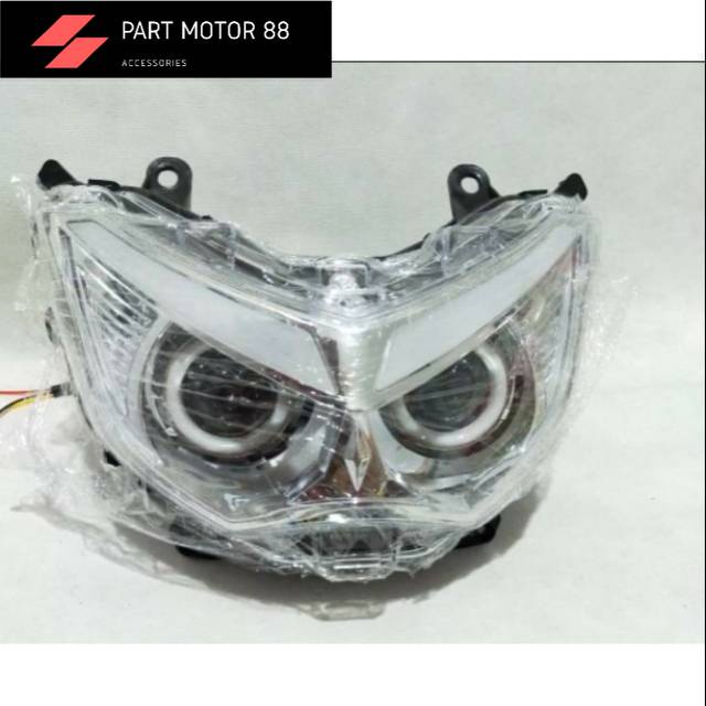 reflektor lampu depan nmax led projector aes