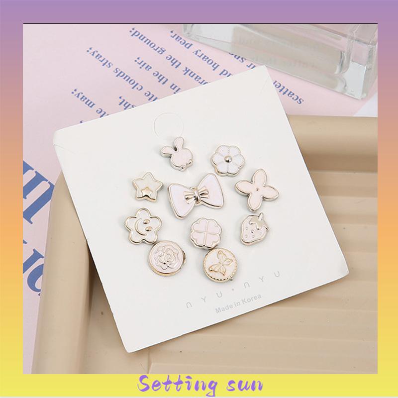 5 / 10PCS Bros Pin Wanita Model Invisible Tanpa Kancing Dapat Dilepas Untuk Pakaian / Sweater TN