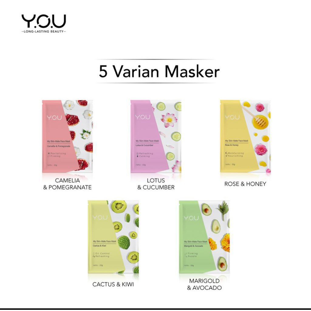 You My Skin Matte Face Mask [Melembabkan dan menutrisi Wajah] Skin Care | Masker Wajah