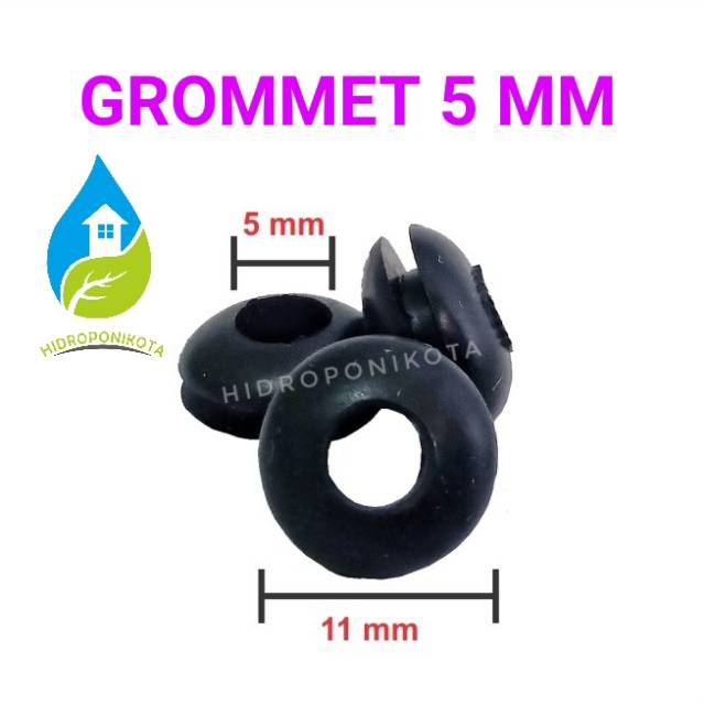 grommet/seal 5 mm untuk selang 5 mm