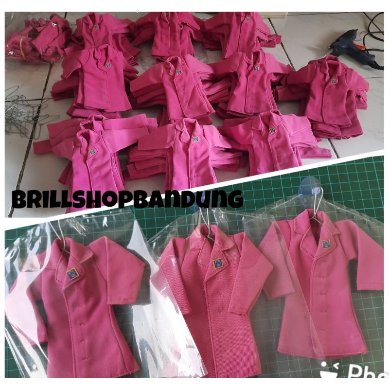 Gantungan Kaca Mobil Miniatur Baju Bhayangkari