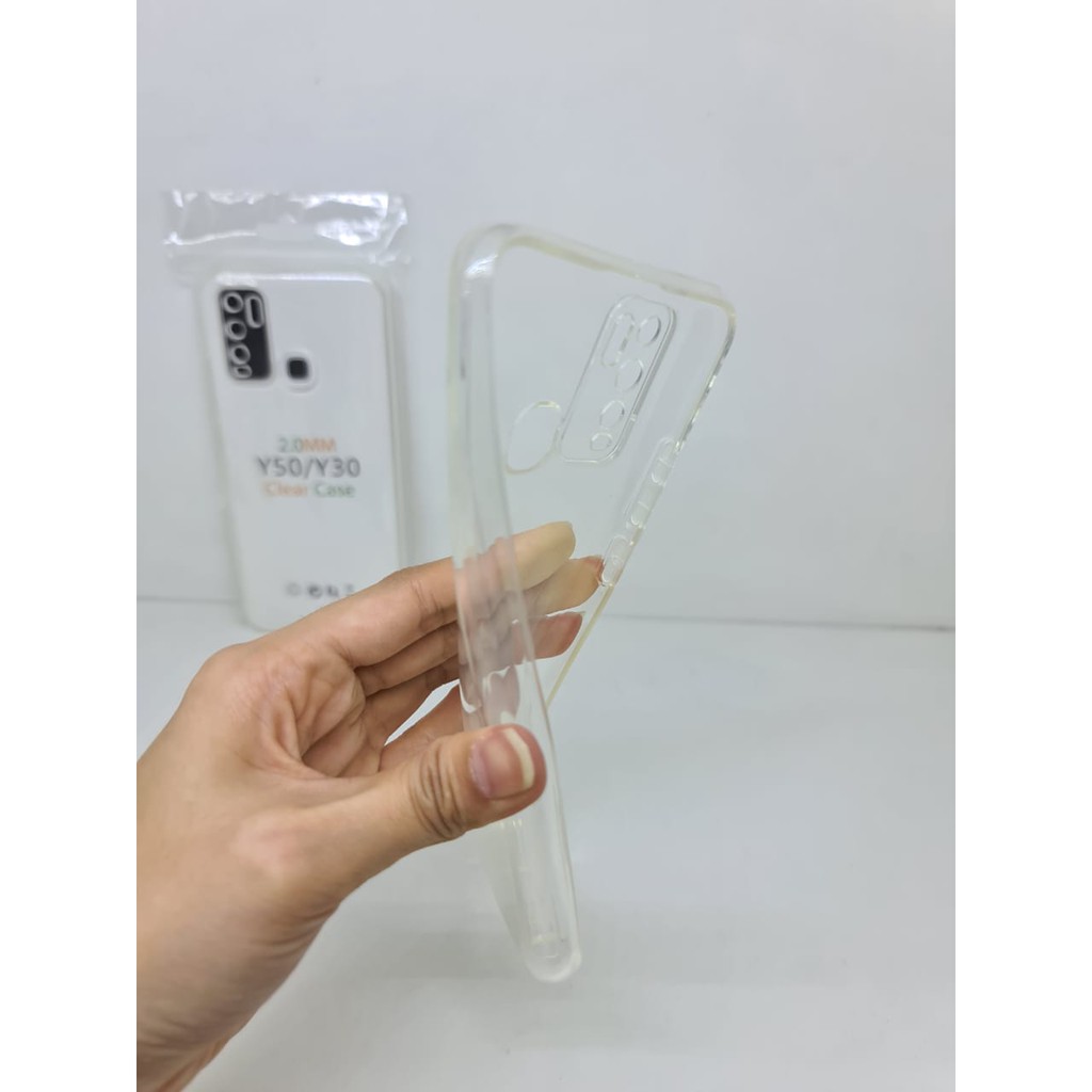 Soft Case OEM Transparan Vivo Y30 Y50 6.53 Inchi Clear Ultra Thin TEBAL 2.0mm SUPER CLEAR