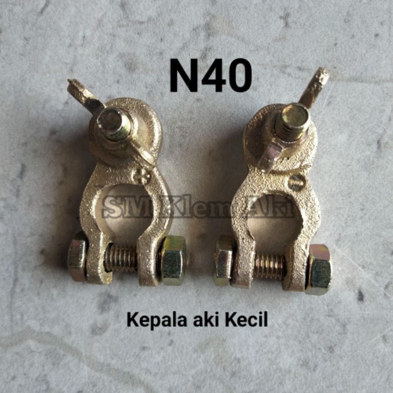 Kepala Aki kecil ns40 Klem aki mobil kuningan