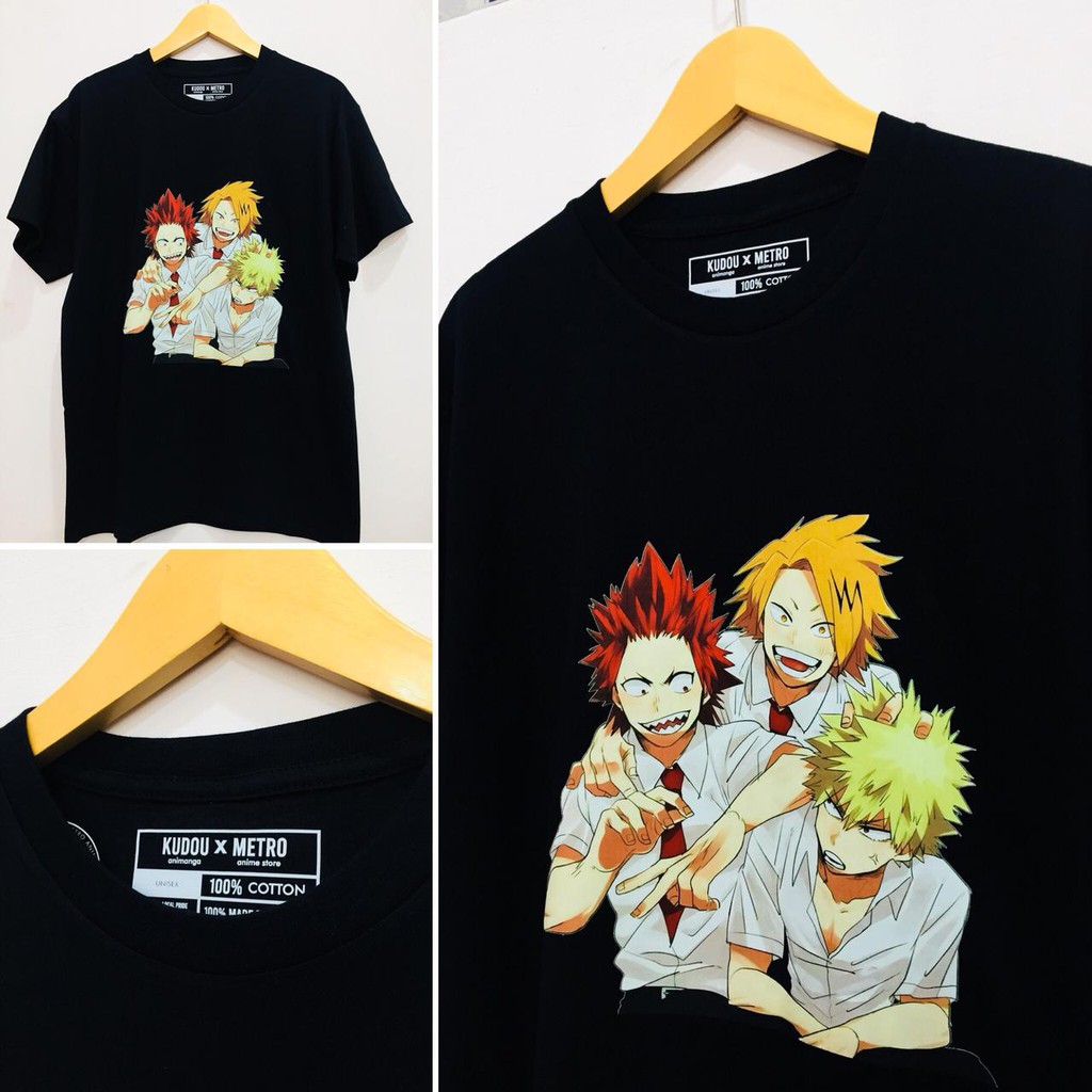 Tshirt 3 idiots of class A ! Boku no Hero Academia Anime My Hero Academia Manga Kaos BNHA Wibu Otaku