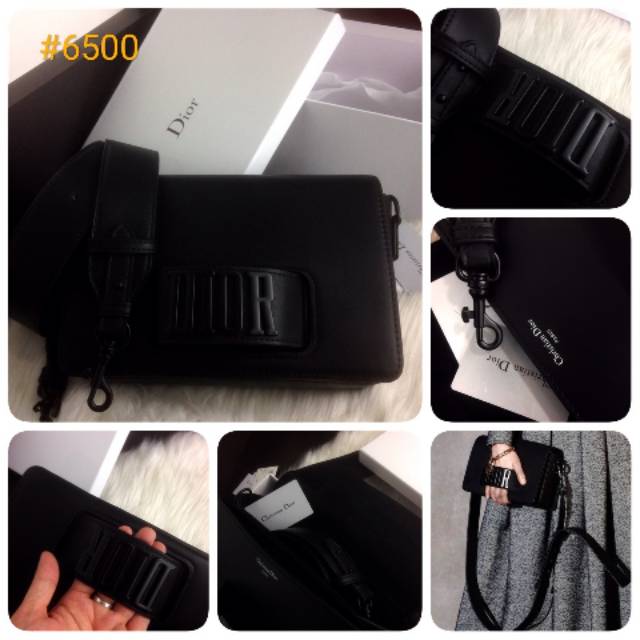 #6500 New Arrival Christian Dior Evolution So Black Flap Bag SS18 
sz 25x15x8cm