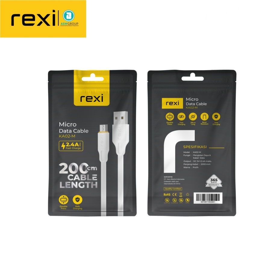 KABEL MICRO REXI FAST CHARGING 2.4A 2M KA02-M