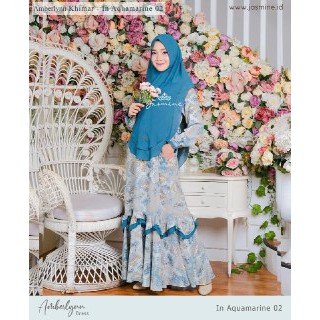 AMBERLYNN DRESS JASMINE BY LIDIA HADIWINOTO - GAMIS SYAR'I TERBARU BAHAN CREPE PREMIUM NYAMAN DIPAKE