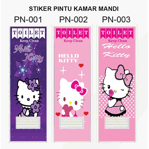 Stiker Pintu Kamar Mandi Motif Hello Kitty Shopee Indonesia