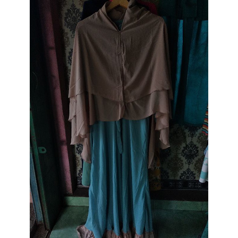 gamis ceruty set jilbab