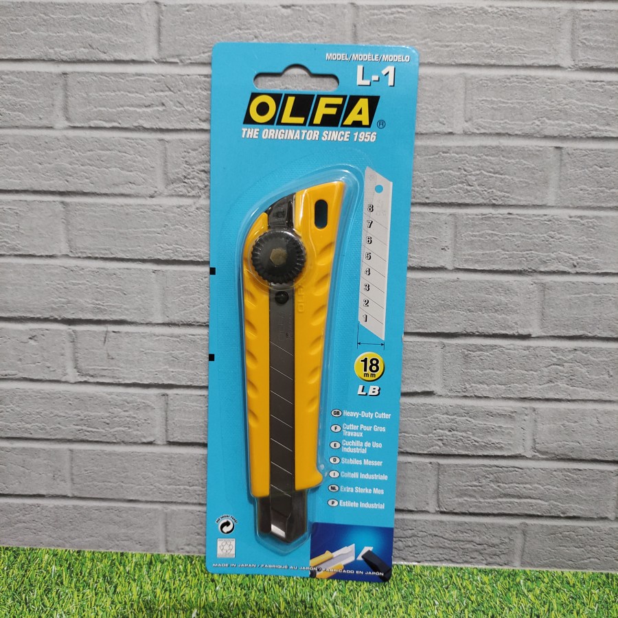 

Pisau Cutter Knife 18mm Snap-Off blade cutter OLFA L-1 JAPAN