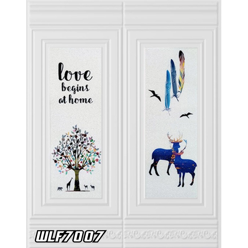 Wallpaper Dinding 3D  Brickfoam Wallfoam Ukuran 70X90cm Tebal 5mm Motif Karakter-WLF7007