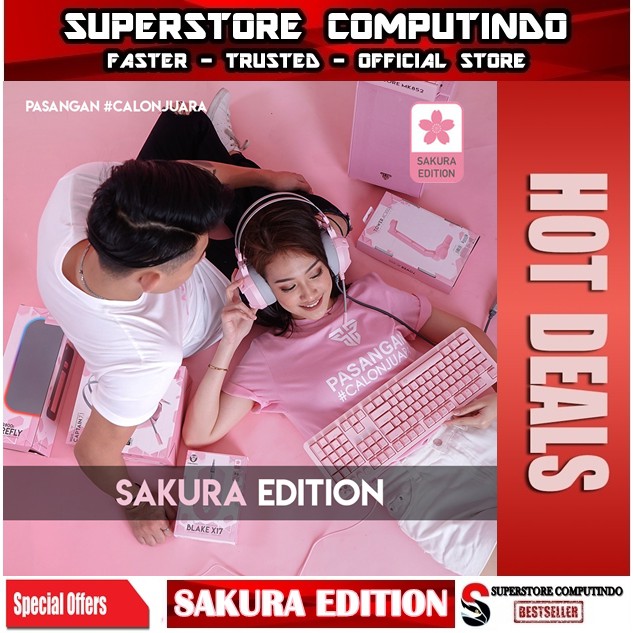 Fantech Sakura Edition Bundle - MK852 HG11 X17 MPR800s AC3001 Pink
