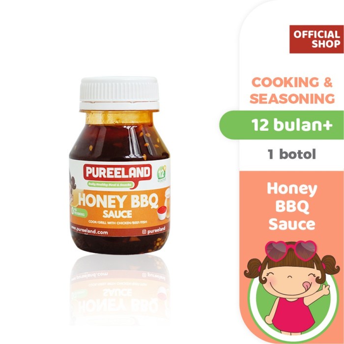 

vs2011bd Pureeland Honey Bbq Sauce / Mpasi Bayi Organik / Bumbu Mpasi - 1 Botol Fsfs201