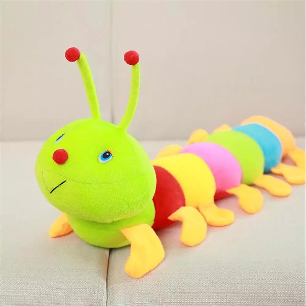 Needway Boneka Serangga Lucu Anak Anak Boneka Plush Lembut Katun Cotton Inchworm Boneka Mainan