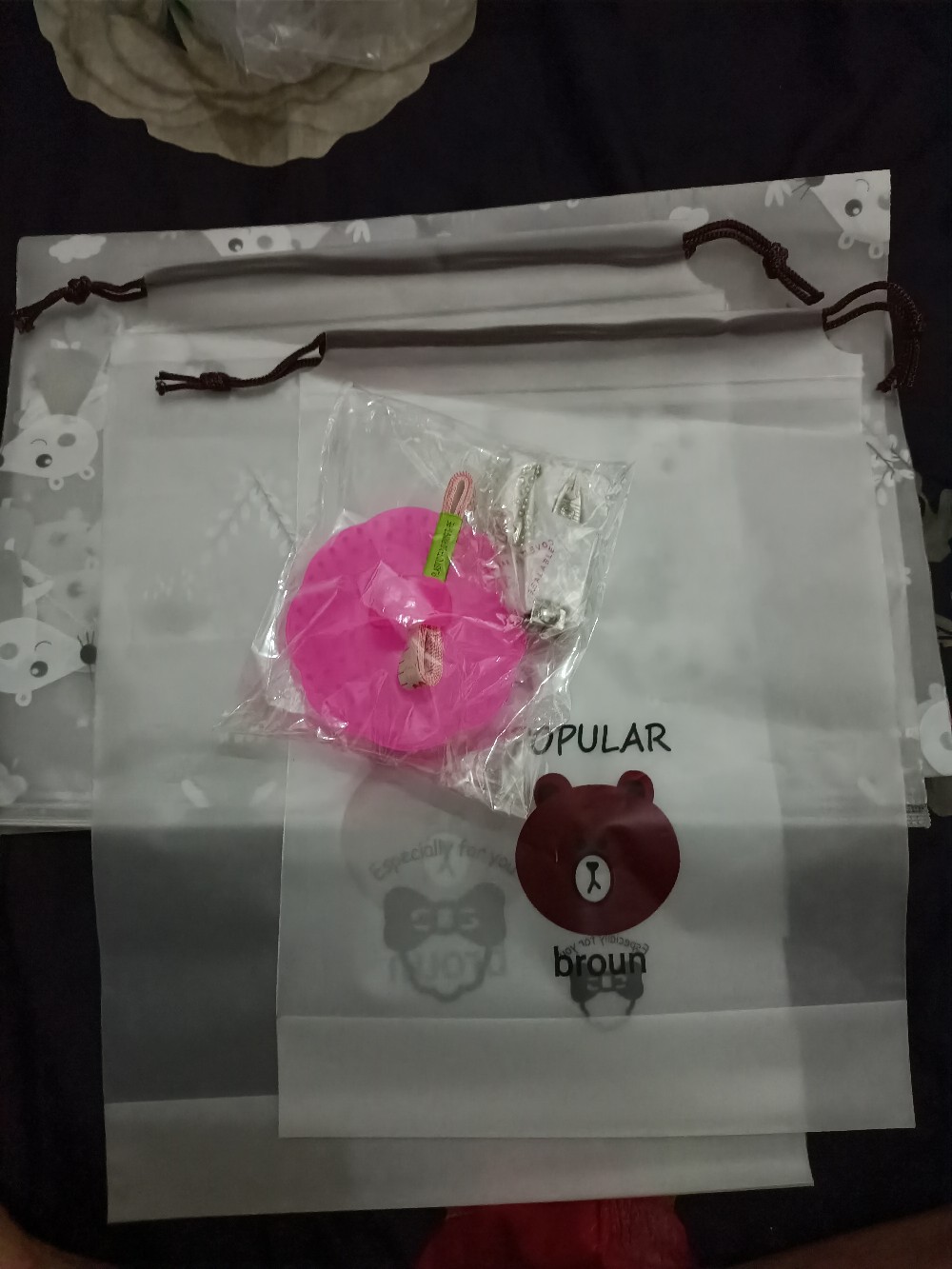 Zipper Lock Transparan Mouse Terbaru - Pouch Travel - Kantong Serbaguna