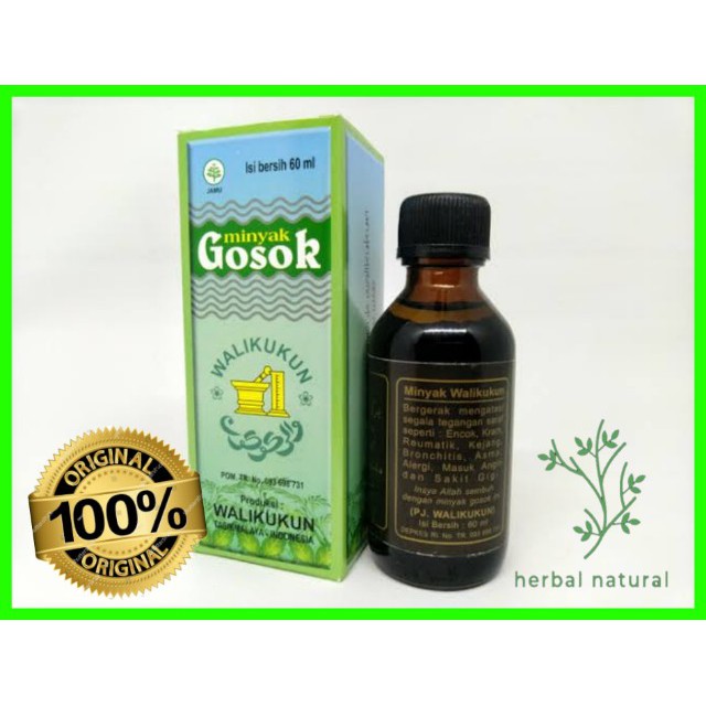 MINYAK GOSOK WALIKUKUN 60 ML TERLARIS TERMURAH TERBARU BERKUALITAS TERPERCAYA MANJUR OBAT HERBAL