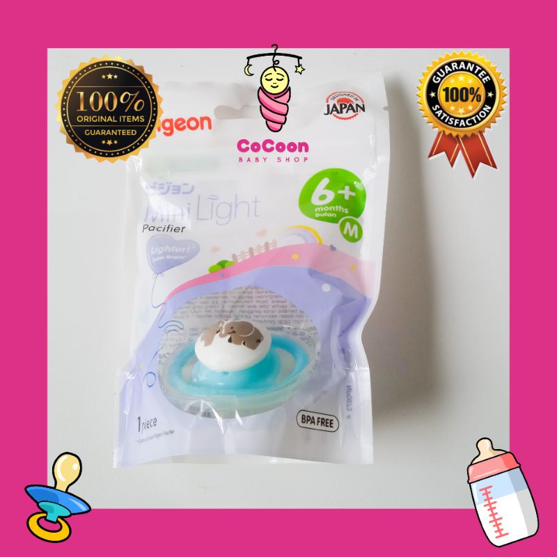 Pigeon Pacifier step 2A Usia 6 Bulan Keatas / Empeng Dot Baby Teether Mainan Gigit Baby