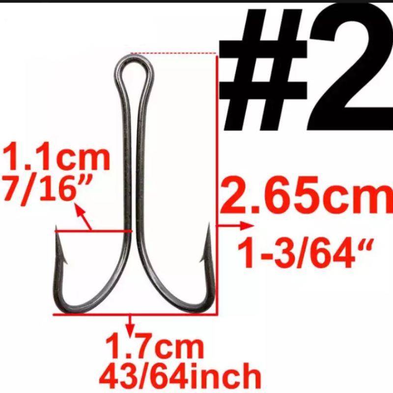 isi 10pcs Dobble Hook 90°