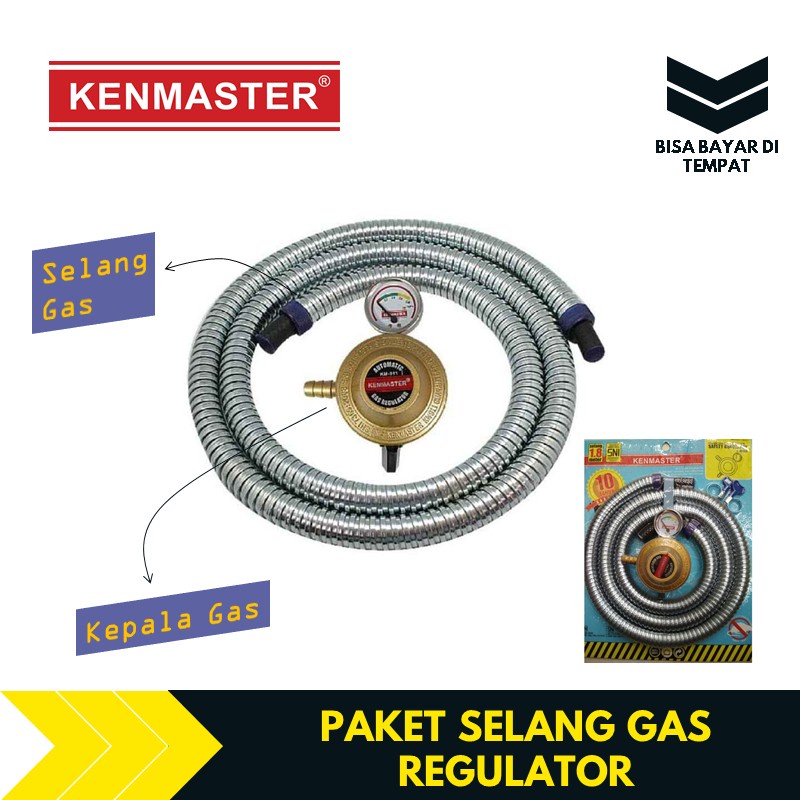 Selang Gas Dan Regulator Kompor Gas KENMASTER TBMS231